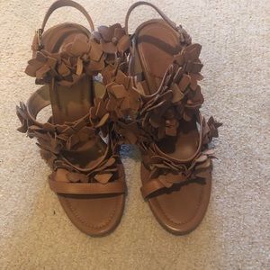 Tory Burch flower heeled sandals
